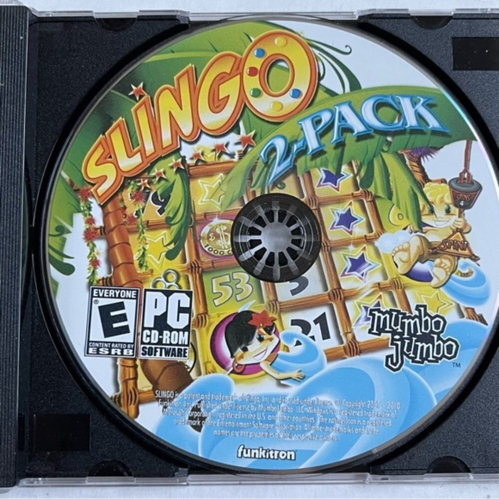 Slingo 2 Pack Mumbo Jumbo Games PC Games CD ROM E Everyone ESRB Funkitron 2007